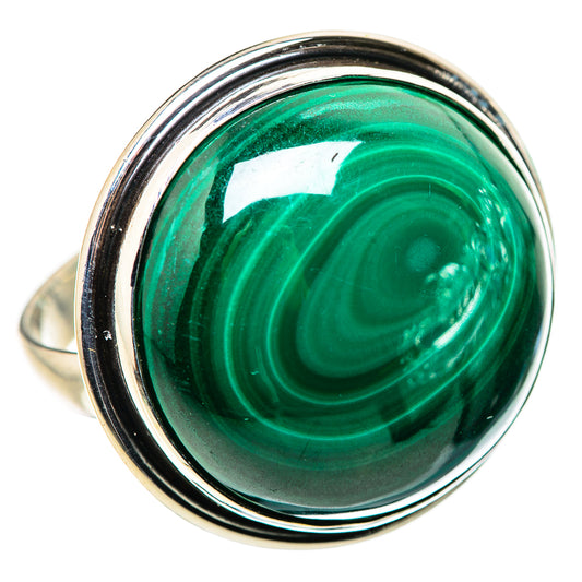 Malachite Rings handcrafted by Ana Silver Co - RING132295 - Photo 2