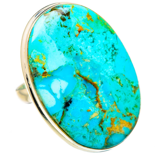 Chrysocolla Rings handcrafted by Ana Silver Co - RING132308 - Photo 2