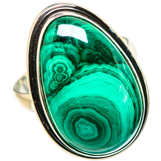 Malachite Rings handcrafted by Ana Silver Co - RING132313 - Photo 2