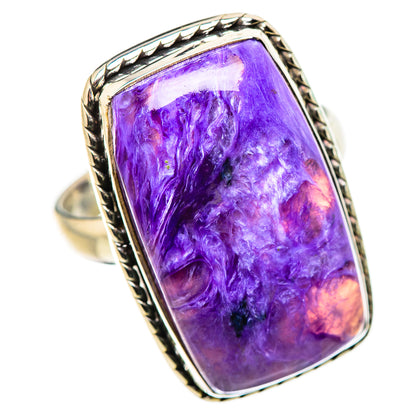 Charoite Rings handcrafted by Ana Silver Co - RING132318 - Photo 2