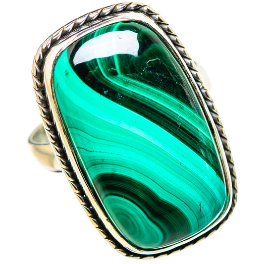 Malachite Rings handcrafted by Ana Silver Co - RING132331 - Photo 2