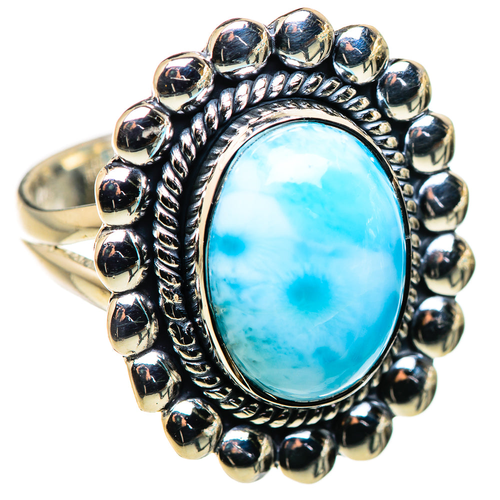 Larimar Rings handcrafted by Ana Silver Co - RING132352 - Photo 2