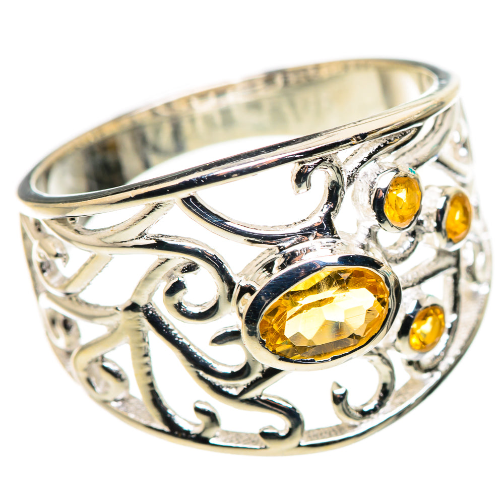 Citrine Rings handcrafted by Ana Silver Co - RING132356 - Photo 2