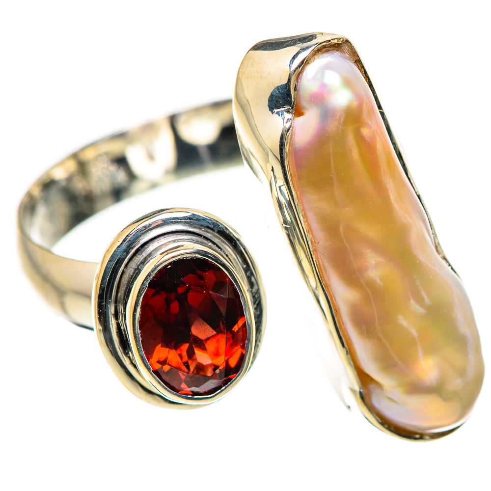 Biwa Pearl Rings handcrafted by Ana Silver Co - RING132360 - Photo 2