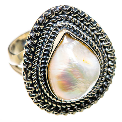 Biwa Pearl Rings handcrafted by Ana Silver Co - RING132366 - Photo 2