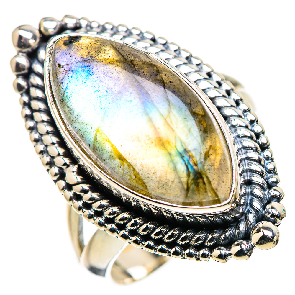 Labradorite Rings handcrafted by Ana Silver Co - RING132367 - Photo 2