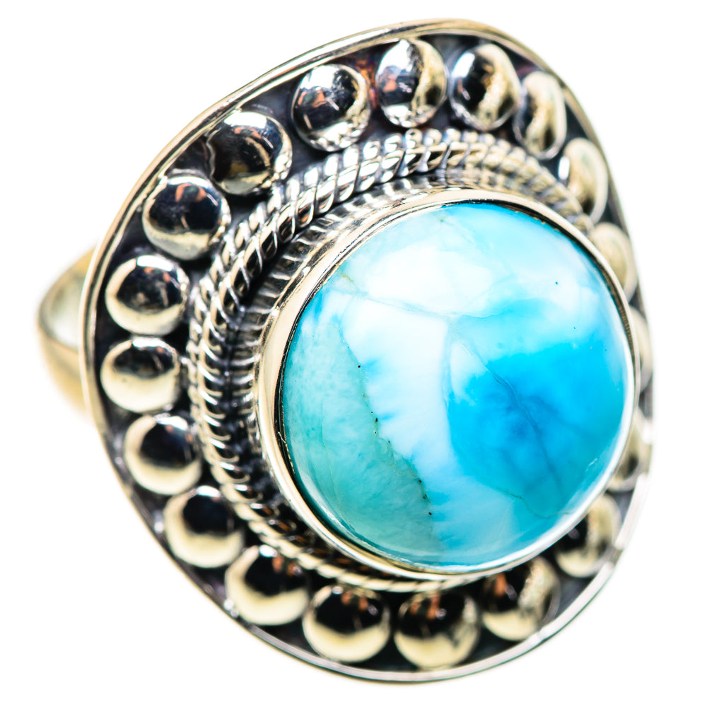Larimar Rings handcrafted by Ana Silver Co - RING132372 - Photo 2
