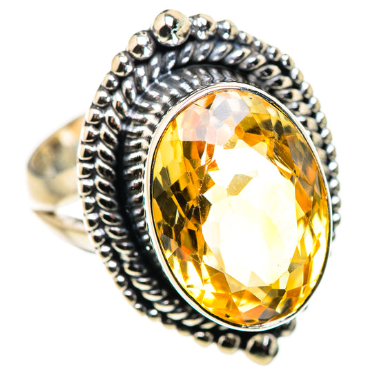Citrine Rings handcrafted by Ana Silver Co - RING132377 - Photo 2