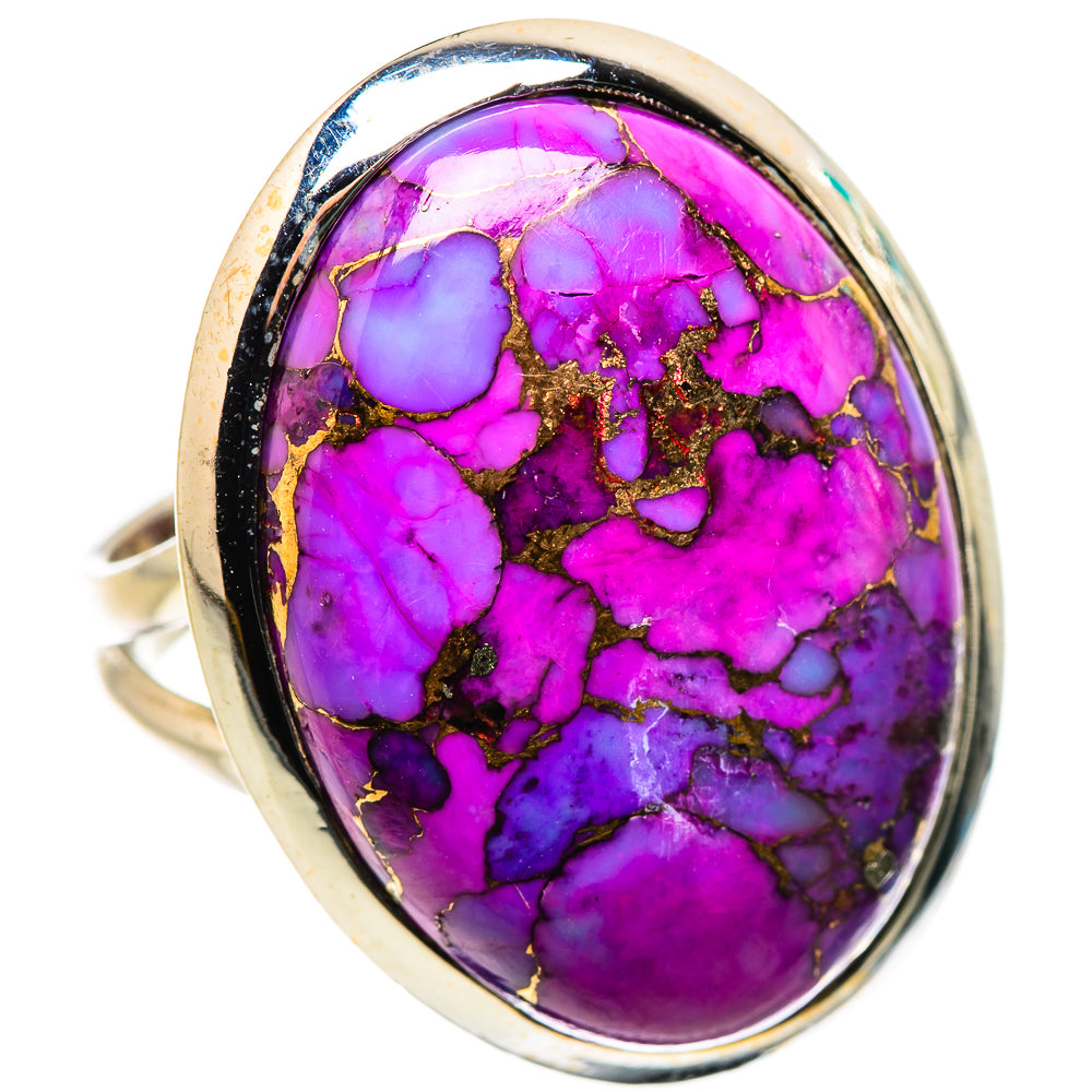 Purple Copper Composite Turquoise Rings handcrafted by Ana Silver Co - RING132383 - Photo 2