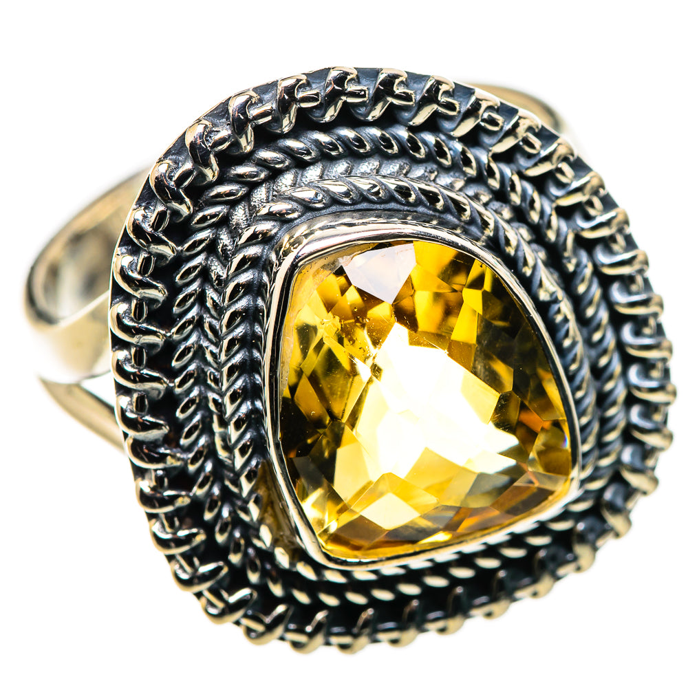 Citrine Rings handcrafted by Ana Silver Co - RING132398 - Photo 2