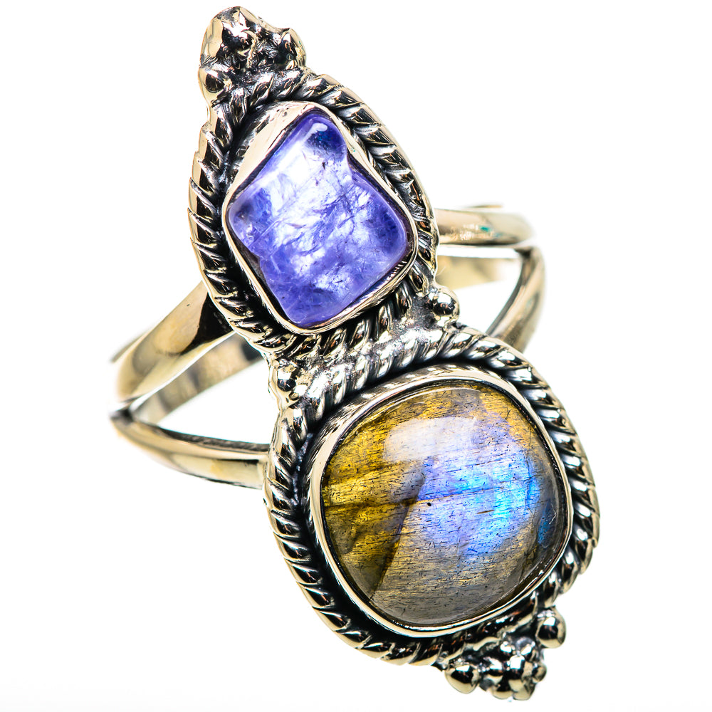 Labradorite Rings handcrafted by Ana Silver Co - RING132408 - Photo 2