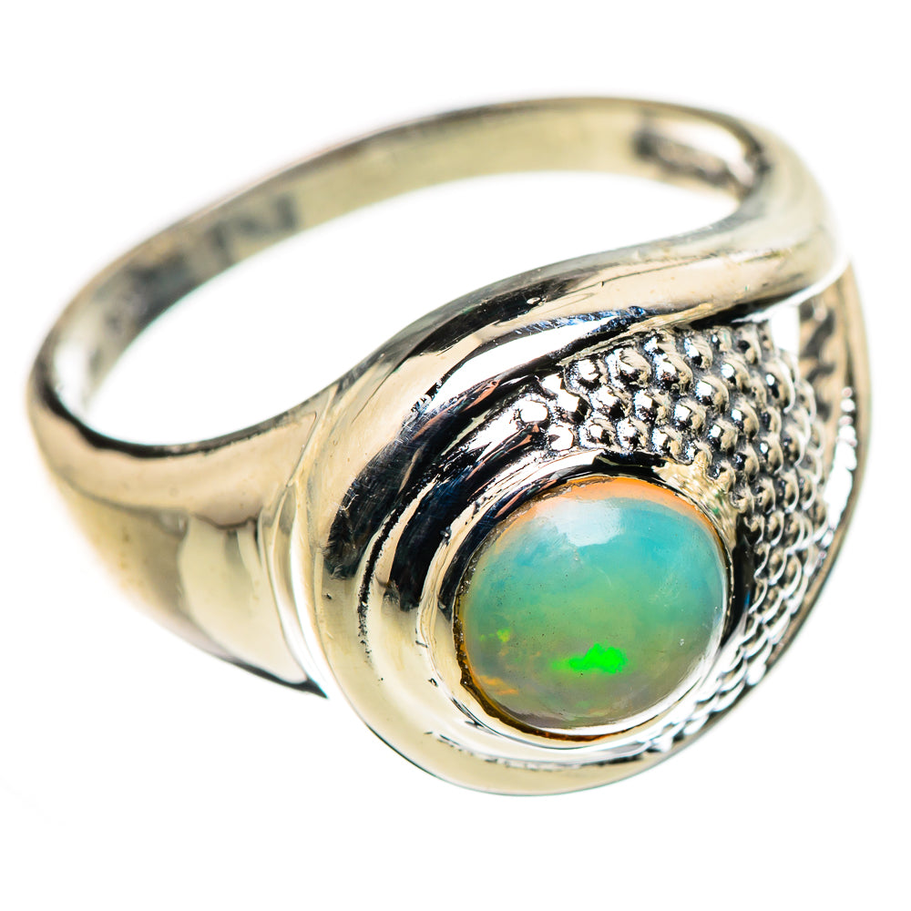 Ethiopian Opal Rings handcrafted by Ana Silver Co - RING132409 - Photo 2