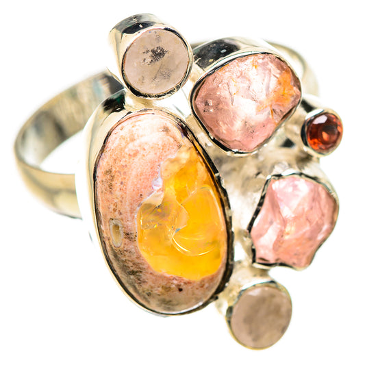 Mexican Fire Opal Rings handcrafted by Ana Silver Co - RING132410 - Photo 2