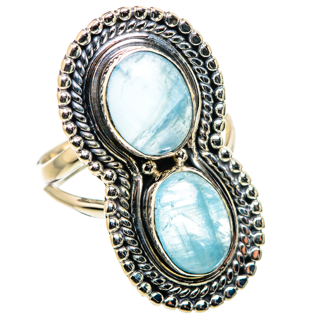 Aquamarine Rings handcrafted by Ana Silver Co - RING132412 - Photo 2