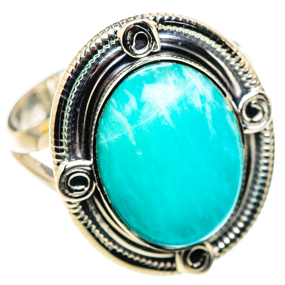 Amazonite Rings handcrafted by Ana Silver Co - RING132433 - Photo 2