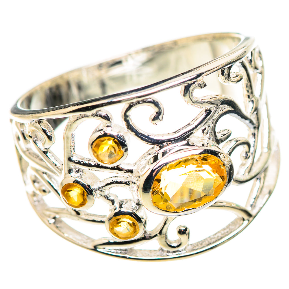 Citrine Rings handcrafted by Ana Silver Co - RING132435 - Photo 2