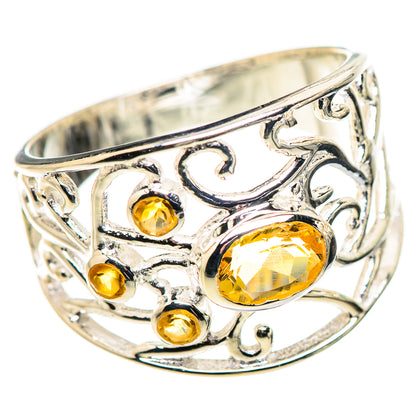 Citrine Rings handcrafted by Ana Silver Co - RING132435 - Photo 2
