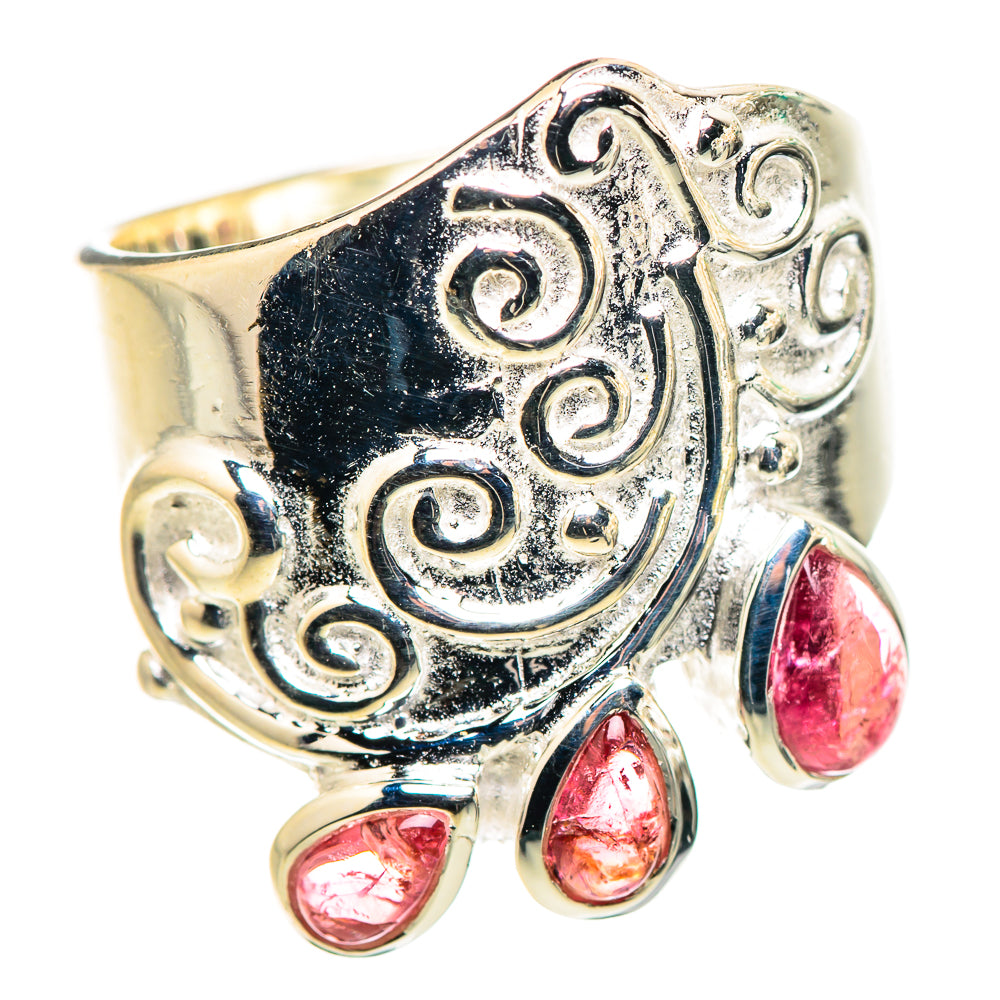 Pink Tourmaline Rings handcrafted by Ana Silver Co - RING132438 - Photo 2