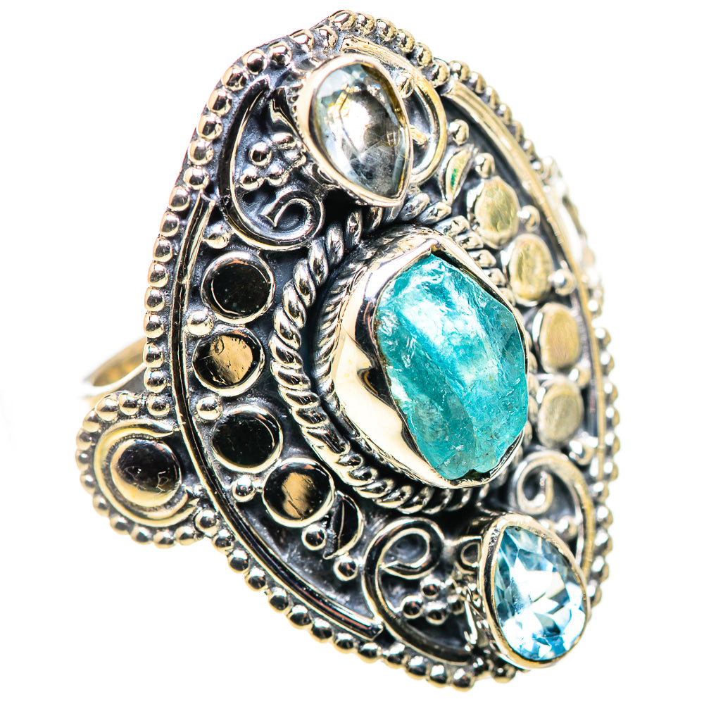 Blue Fluorite Rings handcrafted by Ana Silver Co - RING132444 - Photo 2