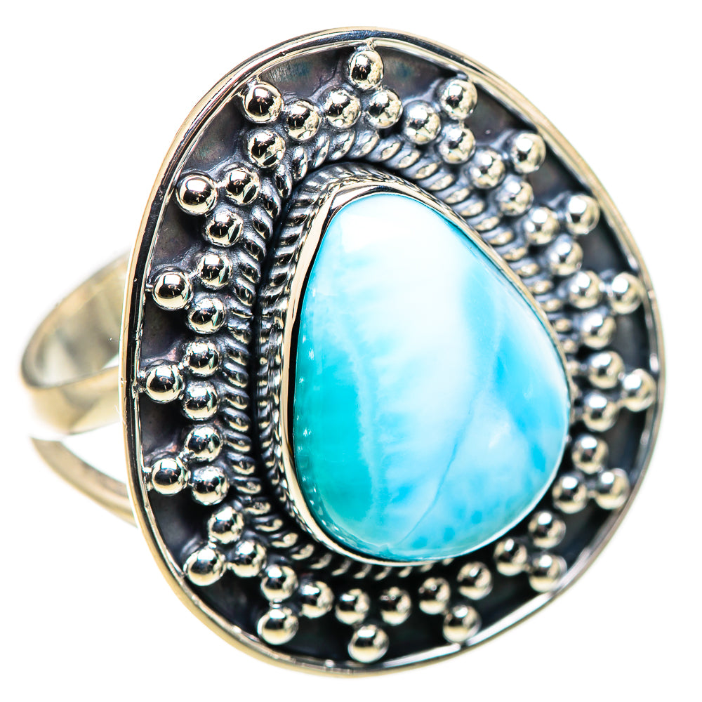 Larimar Rings handcrafted by Ana Silver Co - RING132445 - Photo 2