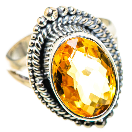 Citrine Rings handcrafted by Ana Silver Co - RING132449 - Photo 2