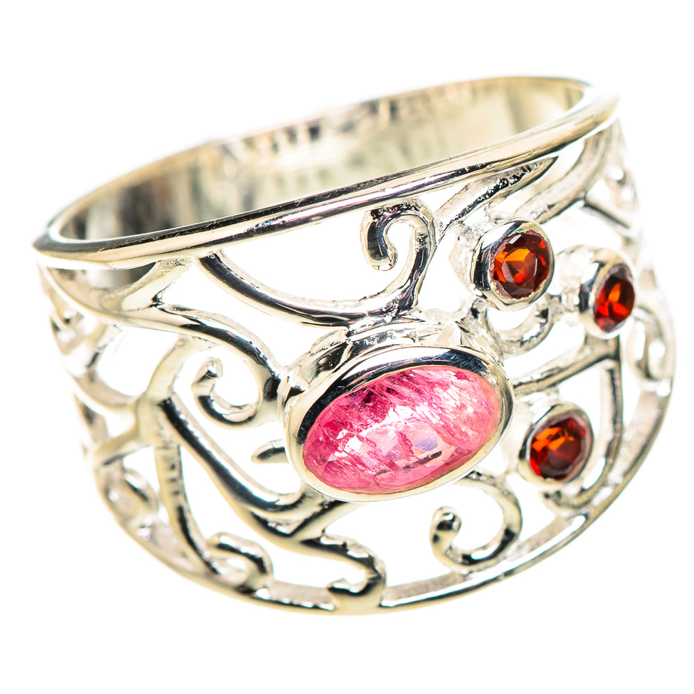 Pink Tourmaline Rings handcrafted by Ana Silver Co - RING132452 - Photo 2