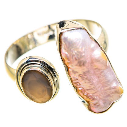 Biwa Pearl Rings handcrafted by Ana Silver Co - RING132455 - Photo 2