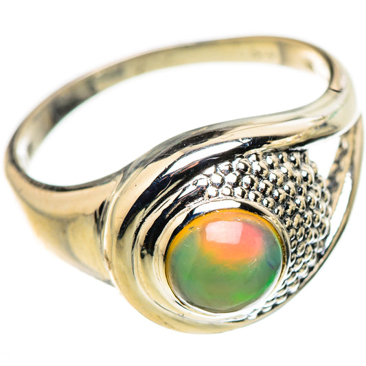 Ethiopian Opal Rings handcrafted by Ana Silver Co - RING132461 - Photo 2