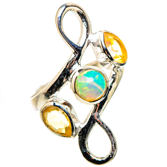 Ethiopian Opal Rings handcrafted by Ana Silver Co - RING132462 - Photo 2