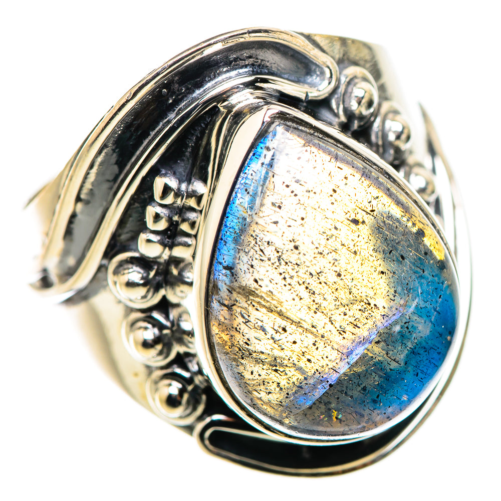 Labradorite Rings handcrafted by Ana Silver Co - RING132465 - Photo 2