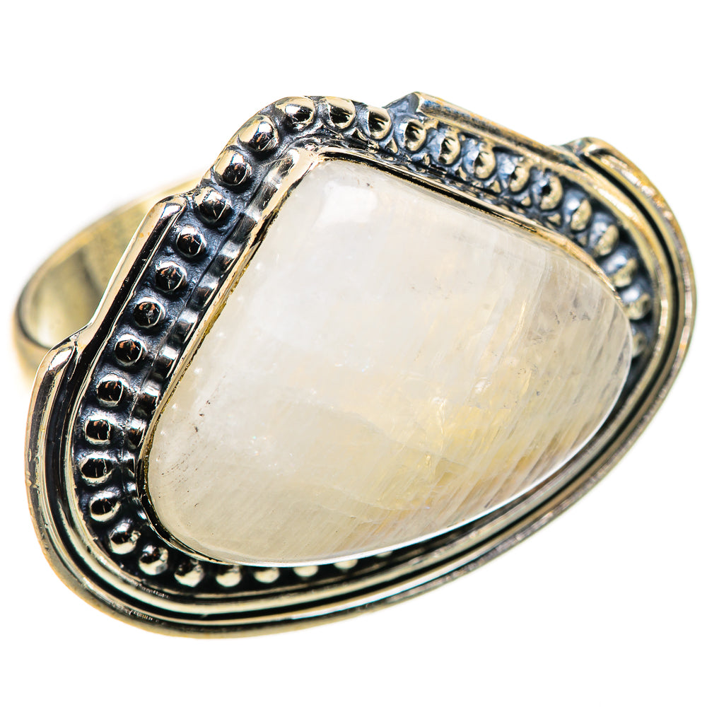 Rainbow Moonstone Rings handcrafted by Ana Silver Co - RING132474 - Photo 2