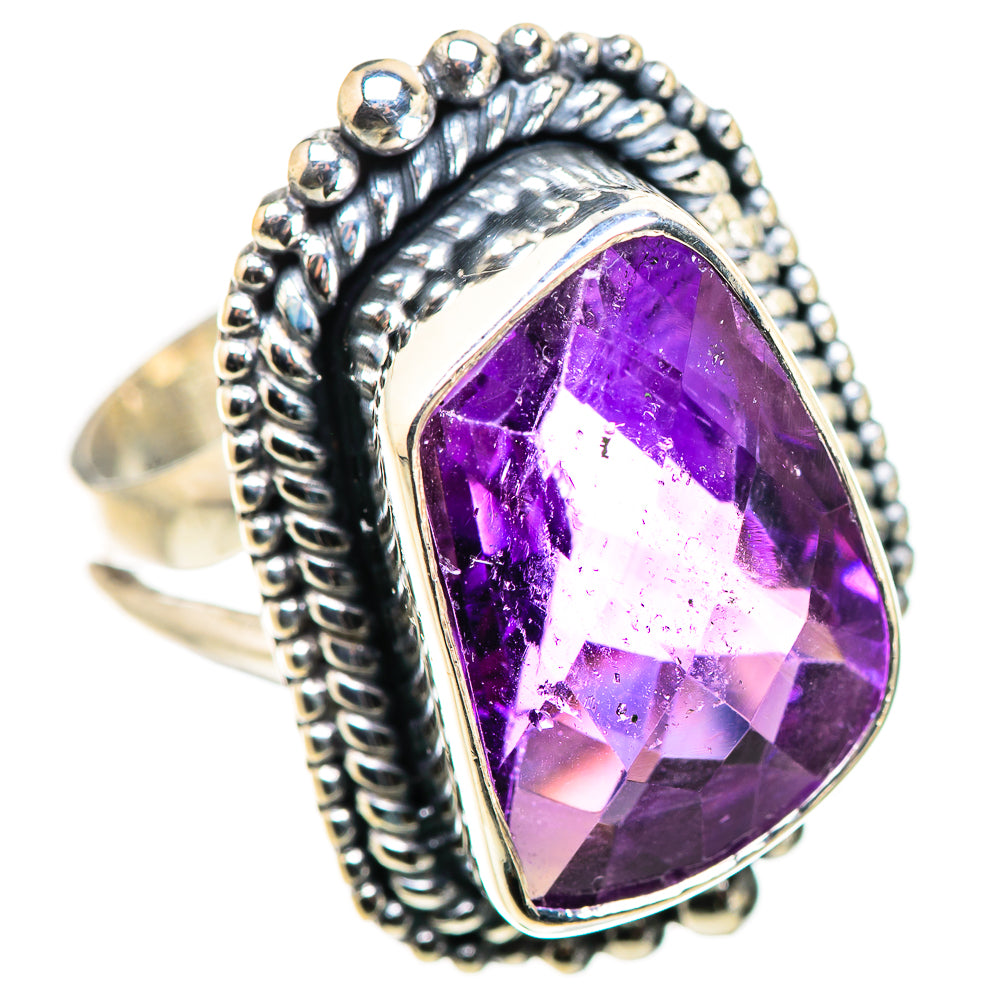 Amethyst Rings handcrafted by Ana Silver Co - RING132484 - Photo 2
