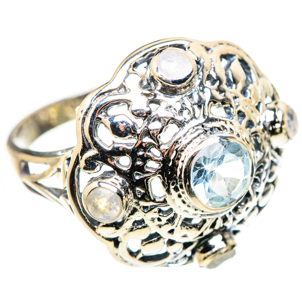 Blue Topaz Rings handcrafted by Ana Silver Co - RING132493 - Photo 2