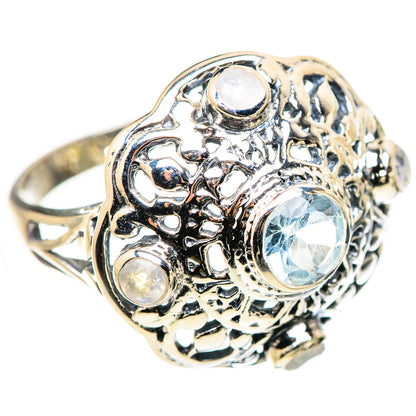 Blue Topaz Rings handcrafted by Ana Silver Co - RING132493 - Photo 2