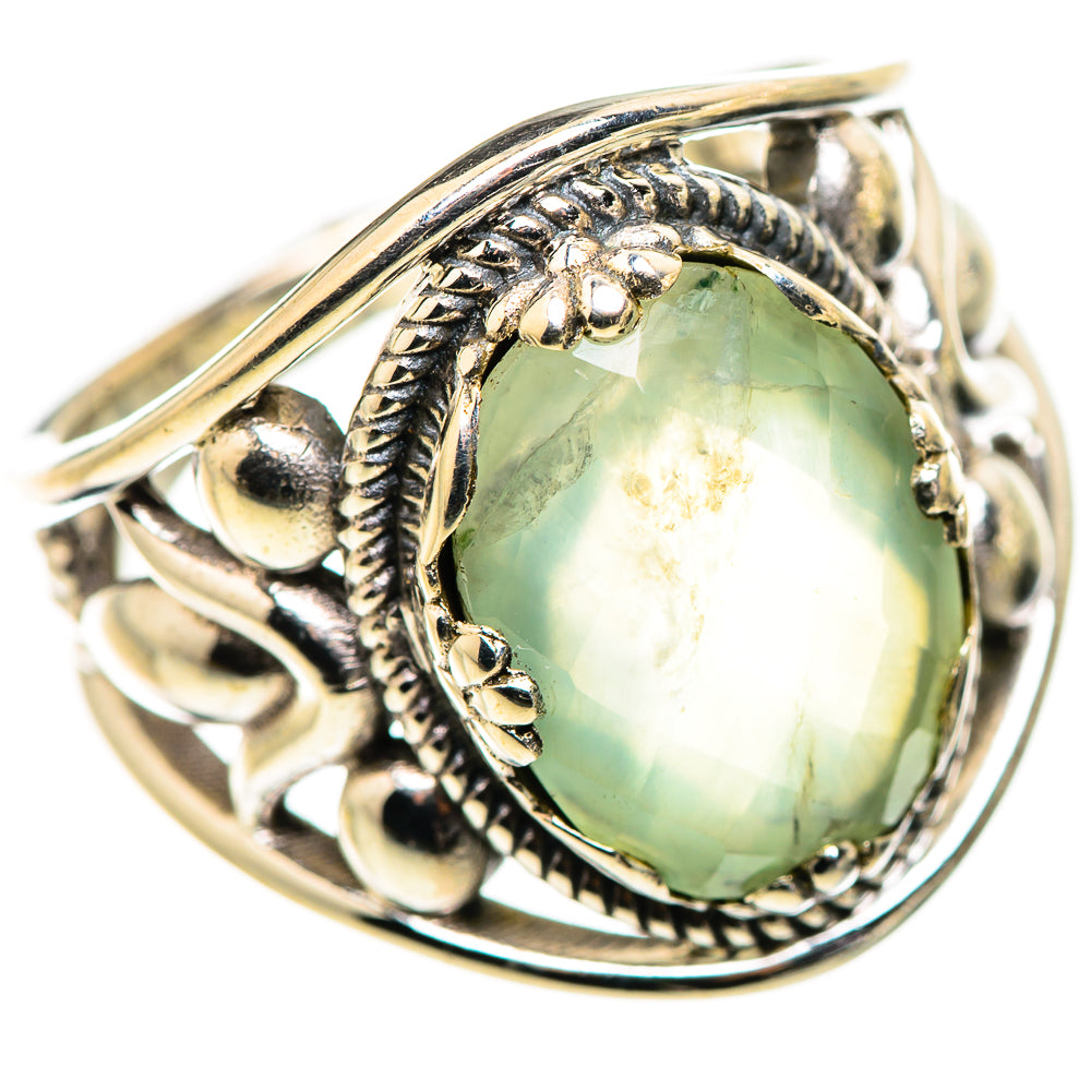 Prehnite Rings handcrafted by Ana Silver Co - RING132496 - Photo 2