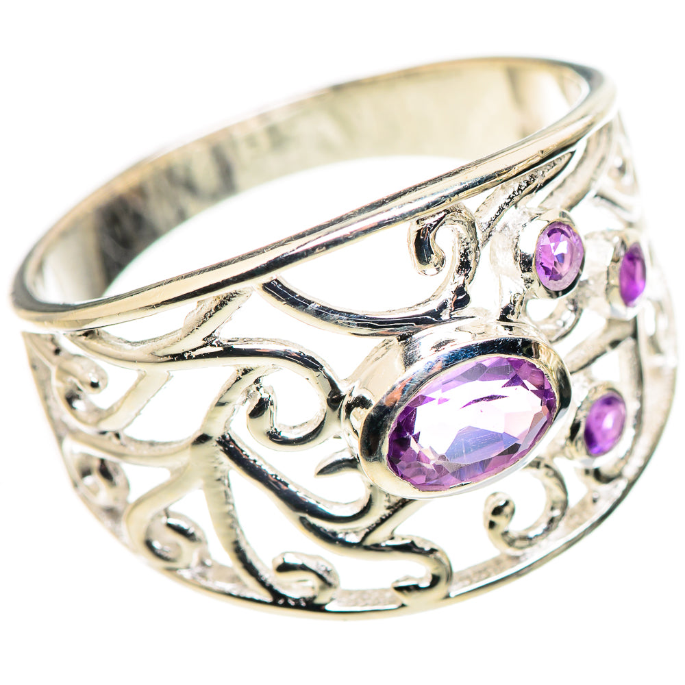 Amethyst Rings handcrafted by Ana Silver Co - RING132498 - Photo 2