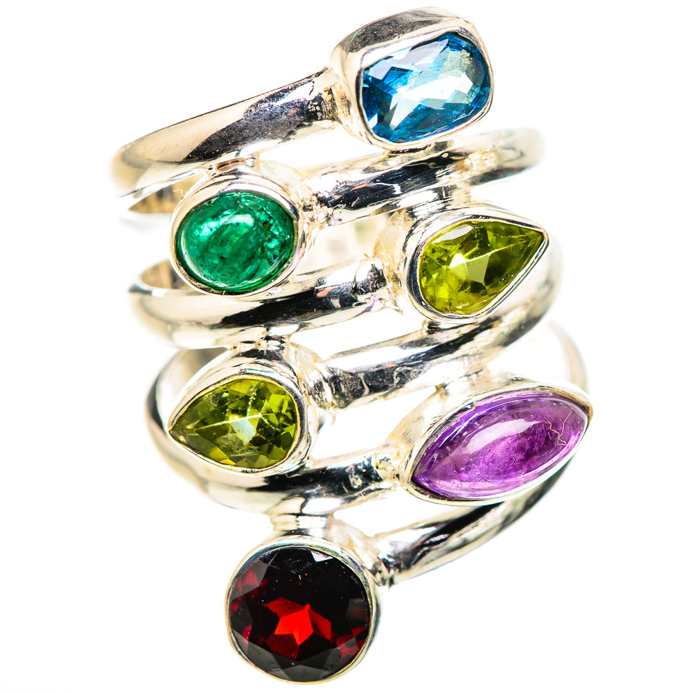Garnet Rings handcrafted by Ana Silver Co - RING132502 - Photo 2