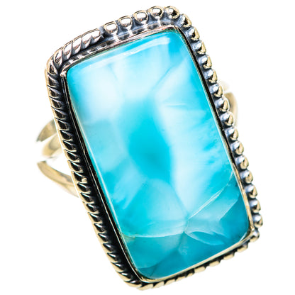 Larimar Rings handcrafted by Ana Silver Co - RING132518 - Photo 2