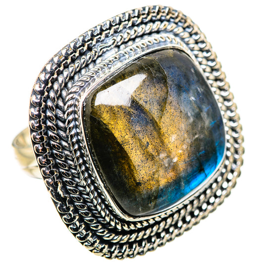 Labradorite Rings handcrafted by Ana Silver Co - RING132521 - Photo 2