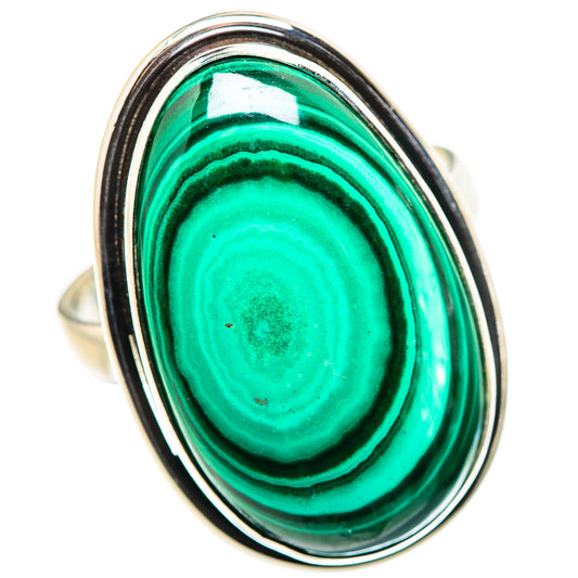 Malachite Rings handcrafted by Ana Silver Co - RING132522 - Photo 2