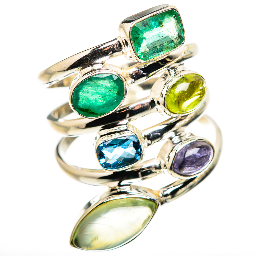 Prehnite Rings handcrafted by Ana Silver Co - RING132542 - Photo 2