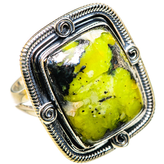 Rainforest Jasper Rings handcrafted by Ana Silver Co - RING132561 - Photo 2