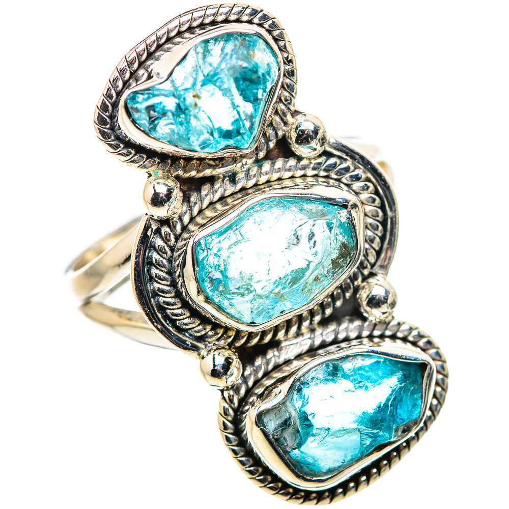 Blue Fluorite Rings handcrafted by Ana Silver Co - RING132563 - Photo 2