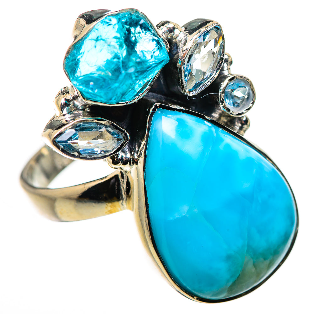 Larimar Rings handcrafted by Ana Silver Co - RING132564 - Photo 2
