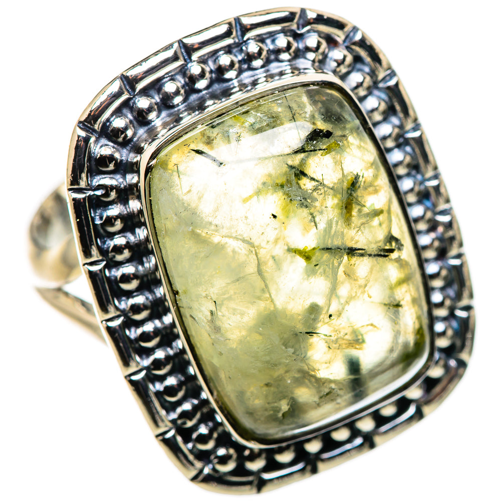 Prehnite Rings handcrafted by Ana Silver Co - RING132566 - Photo 2