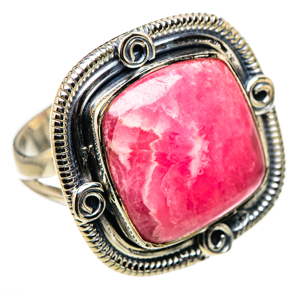 Rhodochrosite Rings handcrafted by Ana Silver Co - RING132569 - Photo 2
