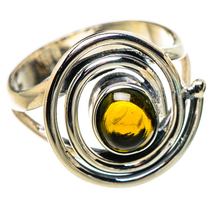 Green Tourmaline Rings handcrafted by Ana Silver Co - RING132586 - Photo 2