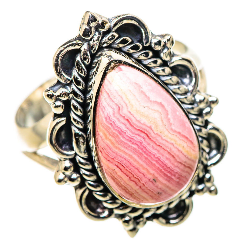 Rhodochrosite Rings handcrafted by Ana Silver Co - RING132590 - Photo 2