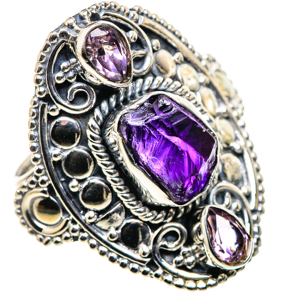 Amethyst Rings handcrafted by Ana Silver Co - RING132592 - Photo 2