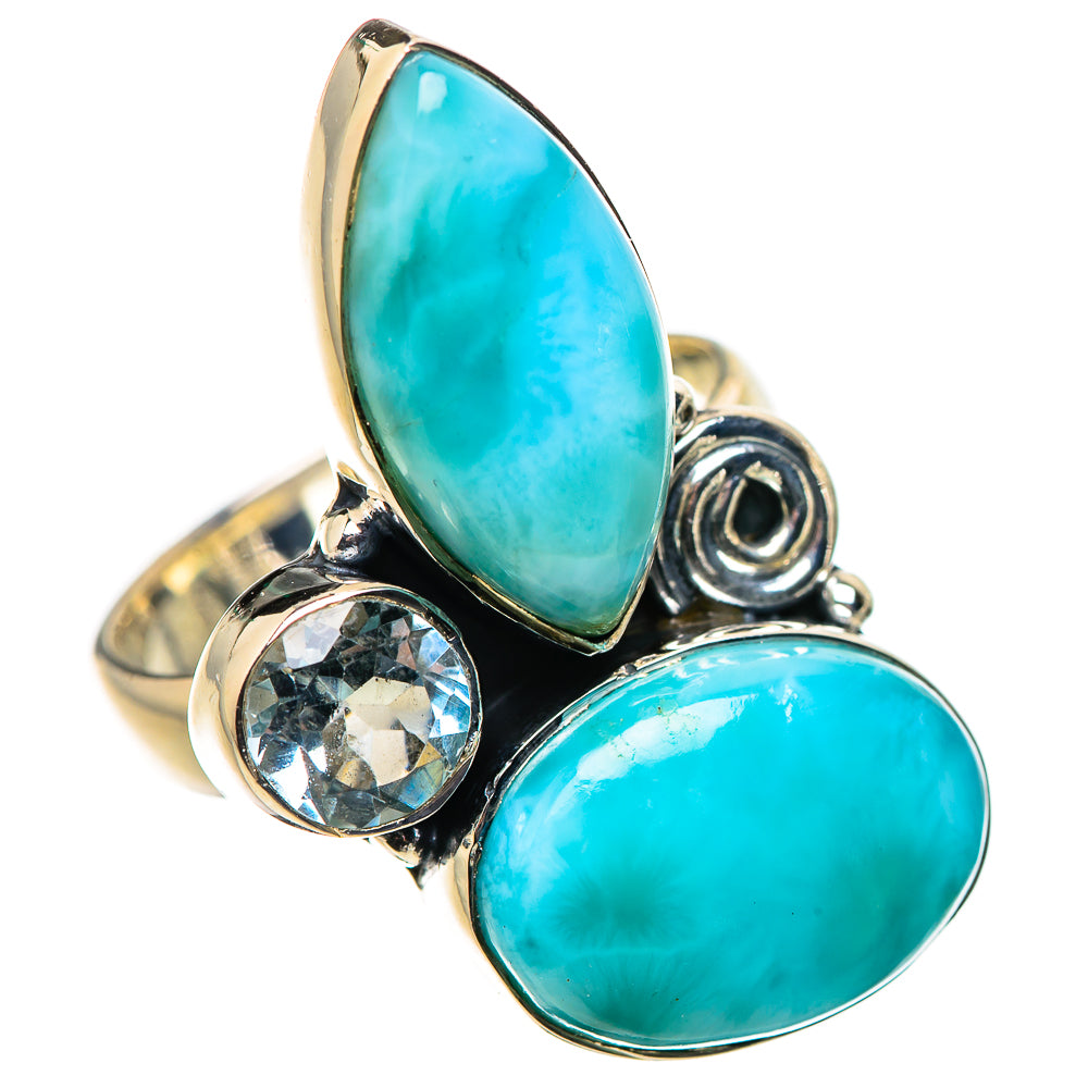 Larimar Rings handcrafted by Ana Silver Co - RING132600 - Photo 2